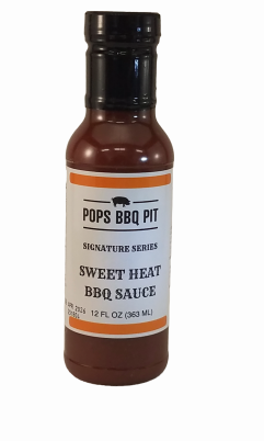 Pops BBQ Pit Signature Sweet Heat BBQ Sauce 12 oz.