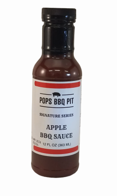 Pops BBQ Pit Signature Apple BBQ Sauce 12 oz.