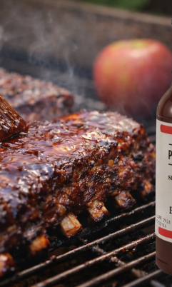 Pops BBQ Pit Signature Apple BBQ Sauce 12 oz.
