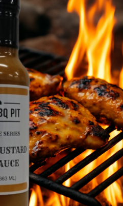 Pops BBQ Pit Signature Honey Mustard BBQ Sauce 12 oz.