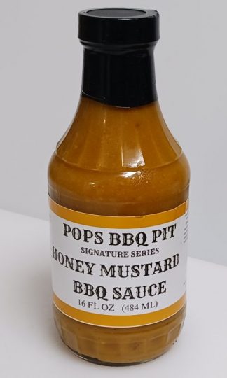 Pops BBQ Pit Signature Honey Mustard BBQ Sauce 16 oz.