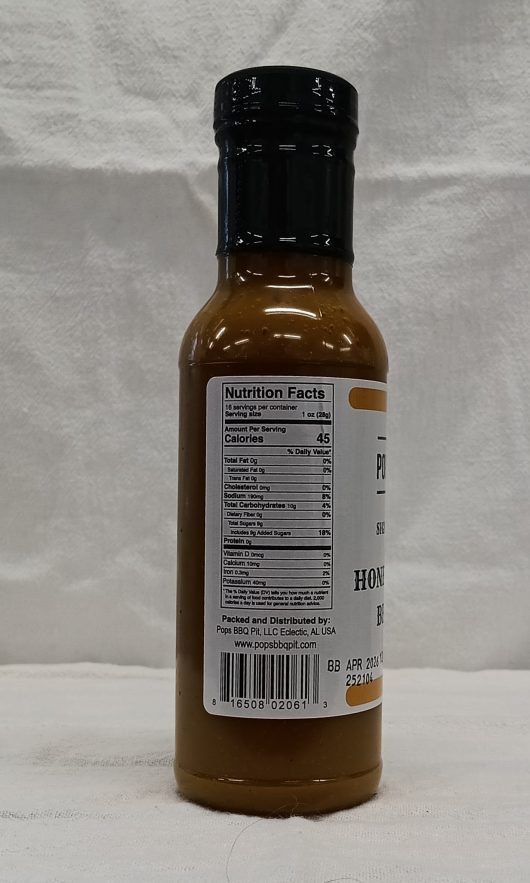 Pops BBQ Pit Signature Honey Mustard BBQ Sauce 12 oz. - Image 3