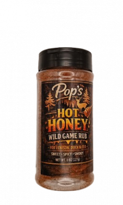 Pops Hot Honey Wild Game Rub 8 oz