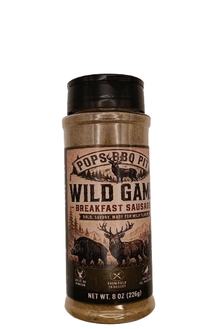 Pops BBQ Pit Wild Game Breakfast Sausage Seasoning 8 oz